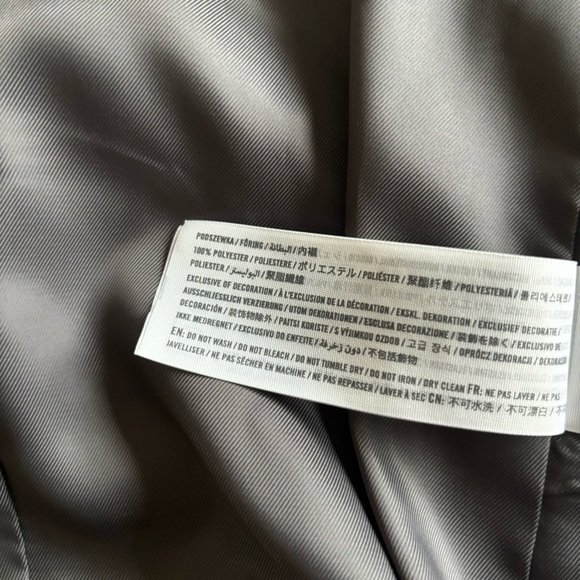 Abercrombie Midweight Classic Blazer Size Xsmall Dark Grey - Picture 9 of 9